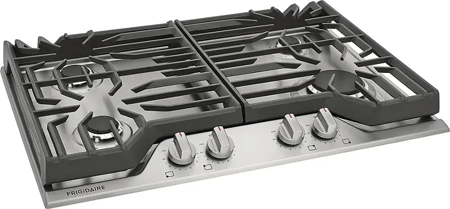 Frigidaire 30" Gas Cooktop – 4-Burner Sealed with SpillSafe & Continuous Grates