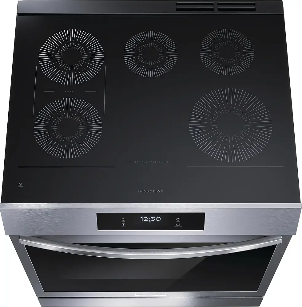 Frigidaire Gallery 30" 6.2 cu.ft. 5-Burner Slide-In Induction Range with Air Fry & Total Convection