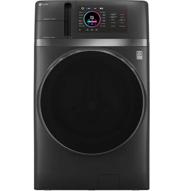 FROM $1299 PICKUP! GE Profile - UltraFast 4.8 Cu. Ft. High-Efficiency Smart Front Load Washer and Dryer Combo with Ventless Heat Pump - Carbon Graphite