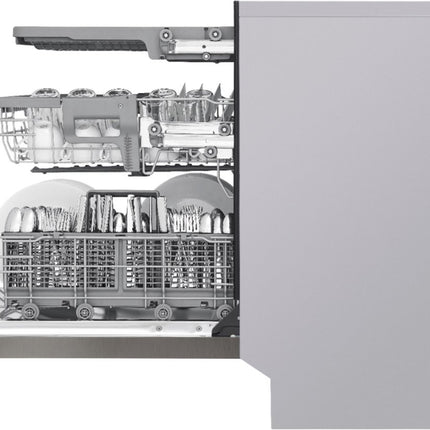 LG 24 in. Front Control Dishwasher in PrintProof Black Stainless Steel