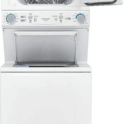Frigidaire – 27” Stacked Washer Dryer Combo (3.9 Cu. Ft Washer / 5.5 Cu. Ft Dryer)
