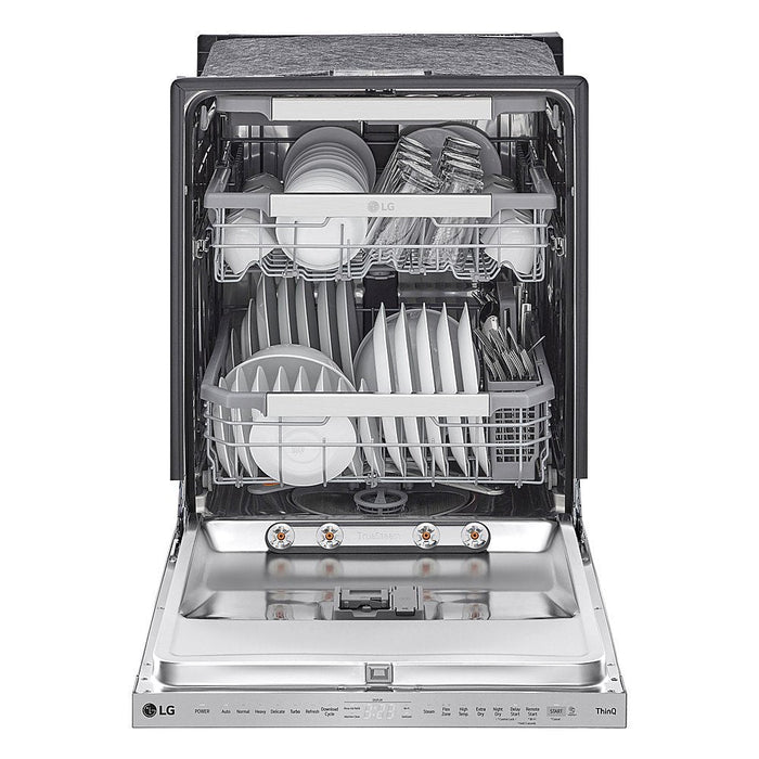 Clearance LG - 23.75 in Top Control Smart Built-In Stainless Steel Tub Dishwasher with 3rd Rack and QuadWash Pro