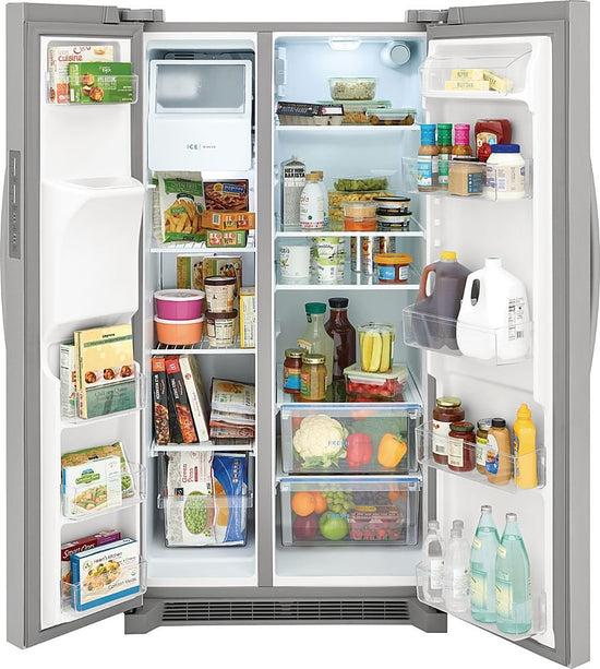 $649 PICKUP! Frigidaire 36 in. 25.6 cu. ft. Side by Side Refrigerator