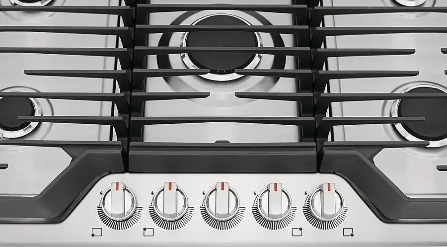 Frigidaire Gallery 36-in 5-Burner Gas Cooktop | Quick-Boil 18,000 BTU, SpillSafe®