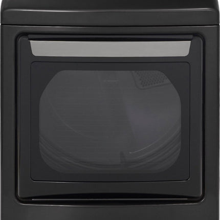 Clearance LG 7.3 cu. ft. Large Capacity Smart Vented Gas Dryer with Sensor Dry, EasyLoad Door and TurboSteam in Black Steel