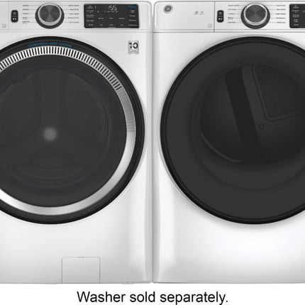 GE - 4.8 Cu Ft High-Efficiency Stackable Smart Front Load Washer w/UltraFresh Vent System & Microban Antimicrobial Technology and 7.8 Cu. Ft. 10-Cycle Electric Dryer