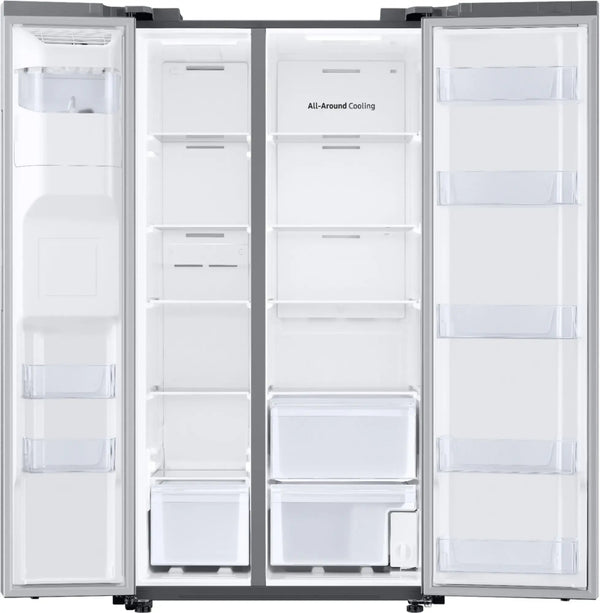 27.4 cu. ft. Large Capacity Side-by-Side Refrigerator in Stainless Steel