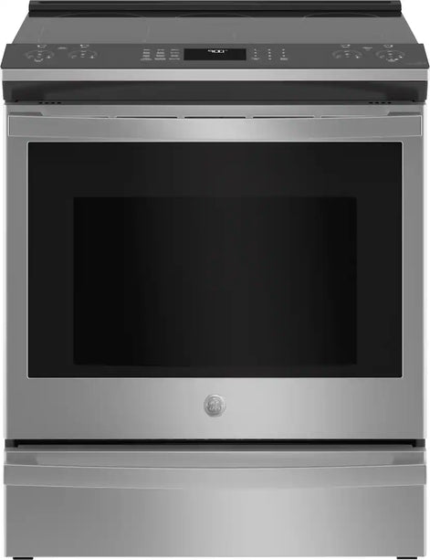 GE Profile - 30" Smart Slide-In Electric Convection Fingerprint Resistant Range