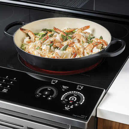 GE Profile - 30" Smart Slide-In Electric Convection Fingerprint Resistant Range