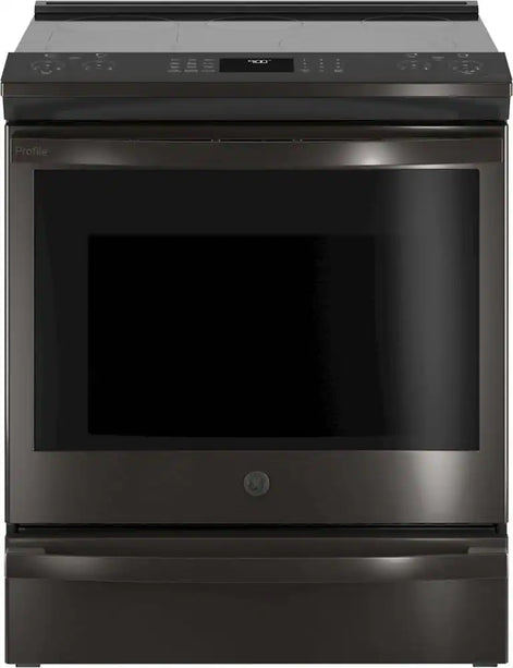 GE Profile - 30" Smart Slide-In Electric Convection Fingerprint Resistant Range