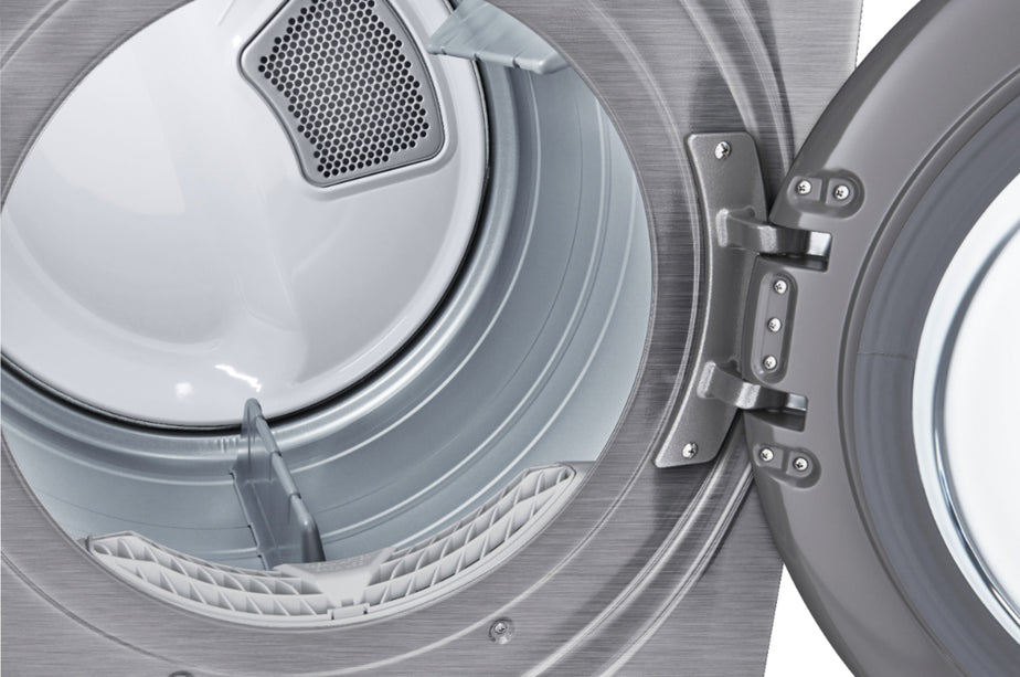 Clearance 7.4 Cu. Ft. Stackable Smart Electric Dryer with Built In Intelligence - Graphite stee