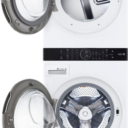 $1299 PICKUP! LG 4.5 Cu. Ft. HE Smart Front Load Washer and 7.4 Cu. Ft. Electric Dryer WashTower with Steam and Built-In Intelligence