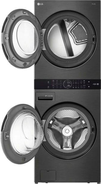 $1299 PICKUP! LG 4.5 Cu. Ft. HE Smart Front Load Washer and 7.4 Cu. Ft. Electric Dryer WashTower with Steam and Built-In Intelligence