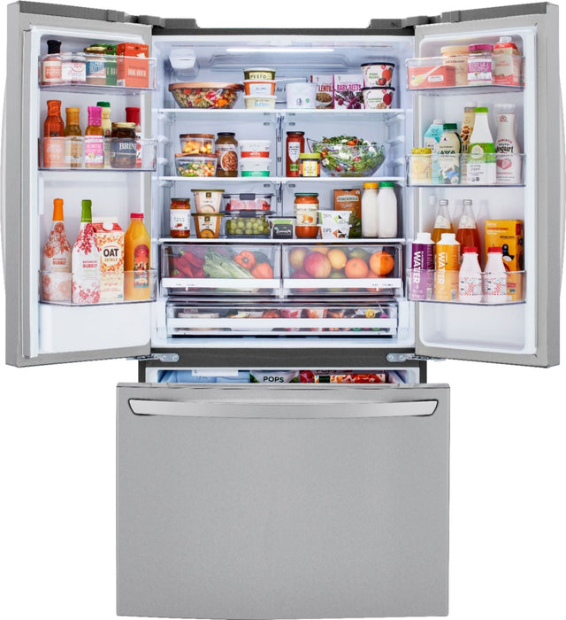 Clearance 29 Cu. Ft. French Door Smart Refrigerator with Ice Maker and External Water Dispenser (Slightly Used Like New)