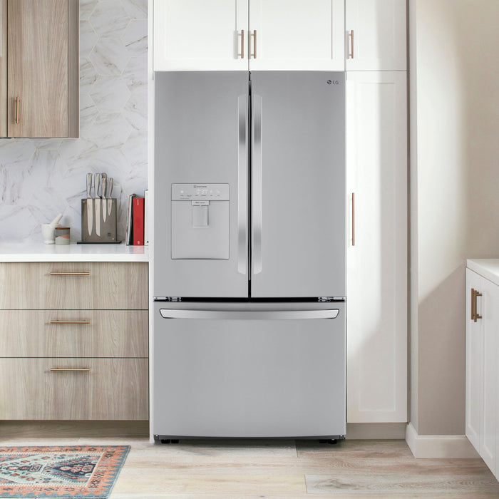 Clearance 29 Cu. Ft. French Door Smart Refrigerator with Ice Maker and External Water Dispenser (Slightly Used Like New)