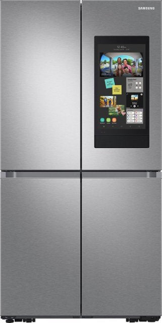 Samsung - 29 cu. ft. Smart 4-Door Flex™ Refrigerator with Family Hub™ and Beverage Center in Stainless Steel
