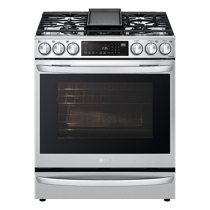 6.3 cu ft. Smart wi-fi Enabled ProBake Convection® InstaView® Gas Slide-In Range with Air Fry