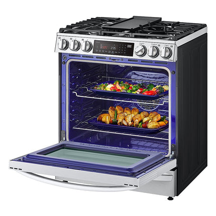 6.3 cu ft. Smart wi-fi Enabled ProBake Convection® InstaView® Gas Slide-In Range with Air Fry