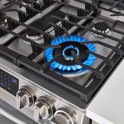 LG - 6.3 Cu. Ft. Smart Slide-In Gas True Convection Range with EasyClean and Air Sous-Vide - Stainless Steel