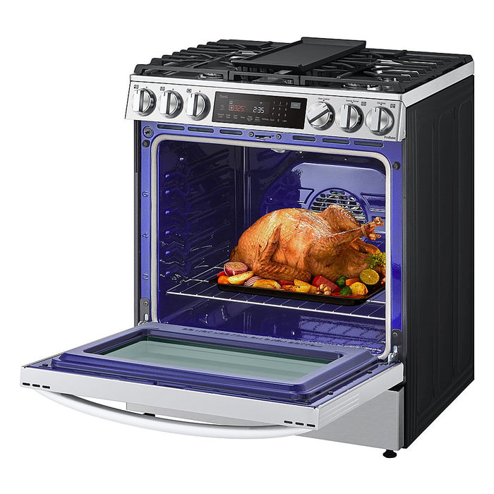 6.3 cu ft. Smart wi-fi Enabled ProBake Convection® InstaView® Gas Slide-In Range with Air Fry