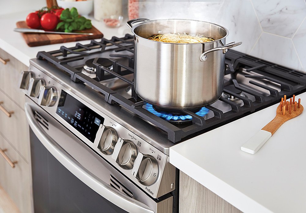 6.3 cu ft. Smart wi-fi Enabled ProBake Convection® InstaView® Gas Slide-In Range with Air Fry