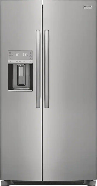 $599 PICKUP! Frigidaire - Gallery 25.6 Cu. Ft. Side-by-Side Refrigerator - Stainless Steel
