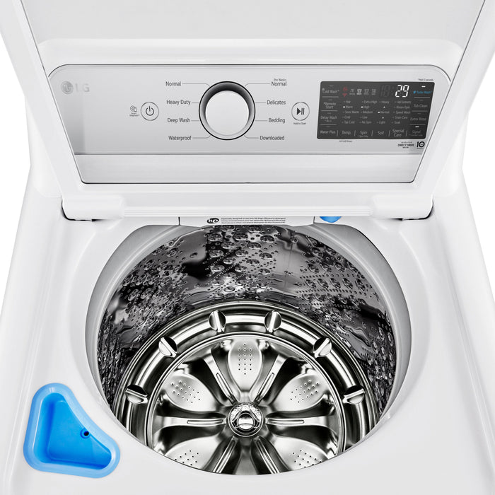 LG 5.5 Cu. Ft. Smart Top Load Washer with TurboWash3D and 7.3 Cu. Ft. ELECTRIC Dryer