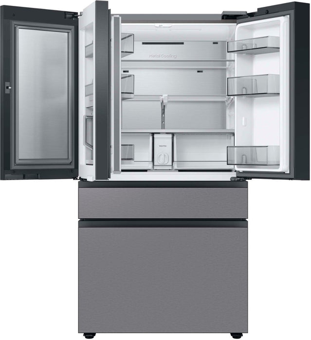 Samsung Bespoke 35.8 in. 29 cu. ft. Standard Depth 4-Door French Door Refrigerator with Beverage Center