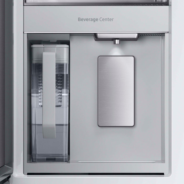 Samsung Bespoke 35.8 in. 29 cu. ft. Standard Depth 4-Door French Door Refrigerator with Beverage Center