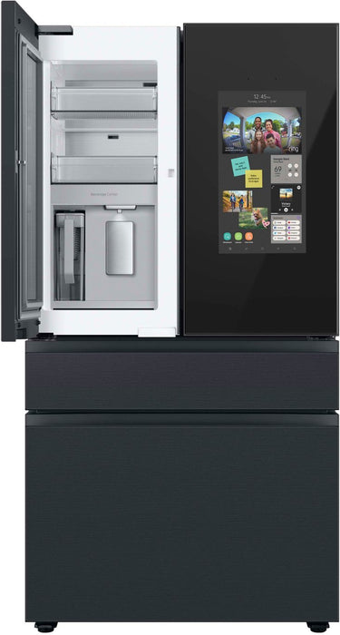 Samsung BESPOKE 29 cu. ft. 4-Door French Door Smart Refrigerator with Family Hub - Matte Black Steel