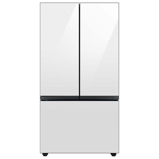 Samsung Bespoke 30 cu. ft. Standard Depth 3-Door French Door Wi-Fi Enabled Refrigerator with Beverage Center in Stainless Steel
