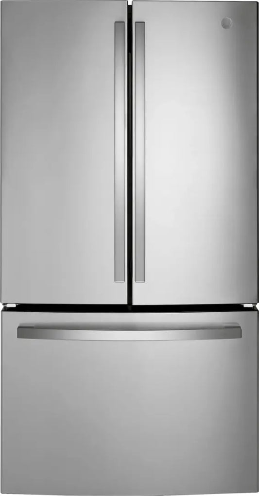 $999 PICKUP! GE - 27.0 Cu. Ft. French Door Refrigerator with Internal Water Dispenser - Stainless Steel