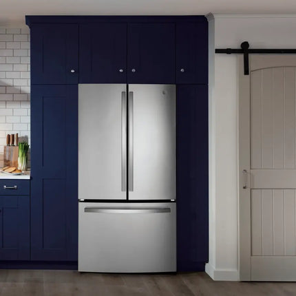 $999 PICKUP! GE - 27.0 Cu. Ft. French Door Refrigerator with Internal Water Dispenser - Stainless Steel