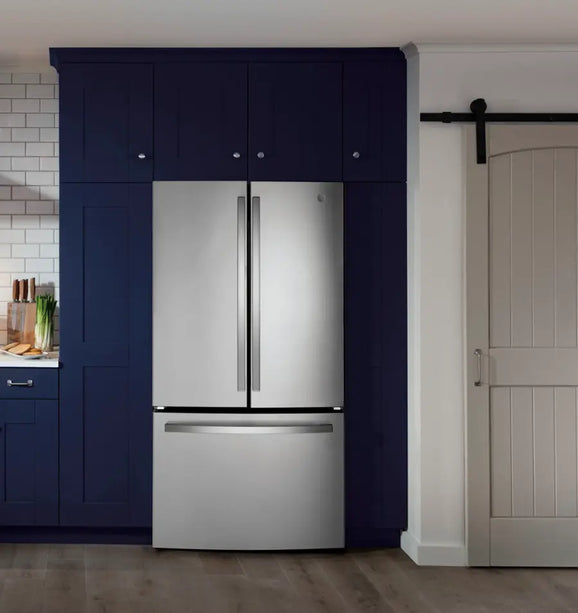 $999 PICKUP! GE - 27.0 Cu. Ft. French Door Refrigerator with Internal Water Dispenser - Stainless Steel