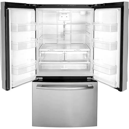 $999 PICKUP! GE - 27.0 Cu. Ft. French Door Refrigerator with Internal Water Dispenser - Stainless Steel