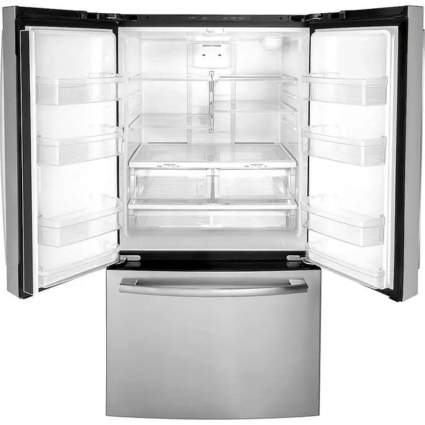 $999 PICKUP! GE - 27.0 Cu. Ft. French Door Refrigerator with Internal Water Dispenser - Stainless Steel