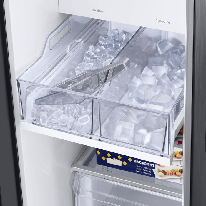 Samsung - BESPOKE Side-by-Side Smart Refrigerator with Beverage Center