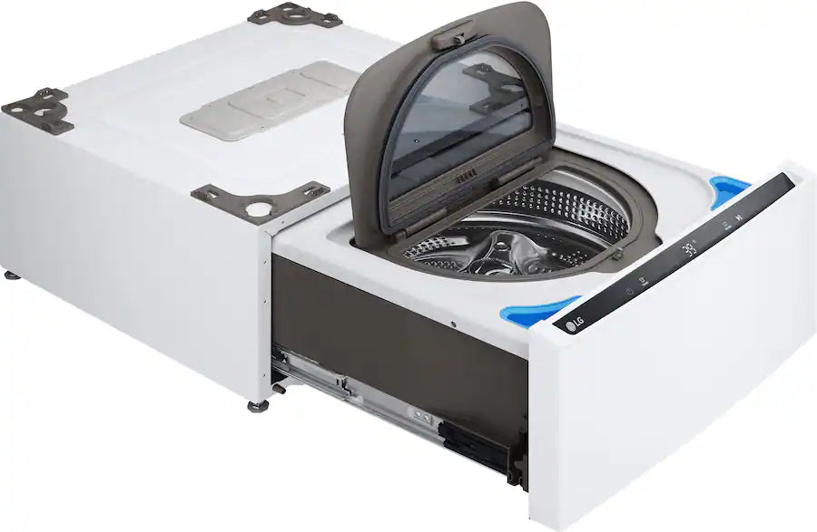 LG - SideKick 1.0 Cu. Ft. High-Efficiency Smart Top Load Pedestal Washer with 3-Motion Technology
