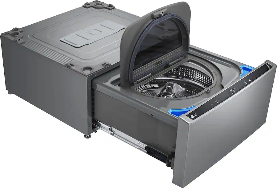 LG - SideKick 1.0 Cu. Ft. High-Efficiency Smart Top Load Pedestal Washer with 3-Motion Technology