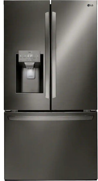 LG 28 cu. ft. 3 Door French Door Refrigerator with Ice and Water Dispenser and Craft Ice in PrintProof Stainless Steel