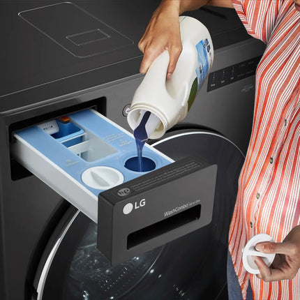 LG - 5.0 Cu. Ft. HE Smart Mega Capacity All-in-One Electric Washer/Dryer WashCombo with Steam and Ventless Inverter Heat Pump