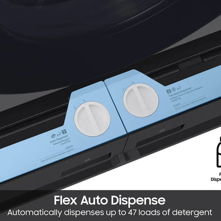 Samsung - Bespoke AI 5.3 Cu. Ft. All-in-One Front Load Washer & Dryer with Super Speed Wash and Ventless Heat Pump Electric Dryer - Dark Steel