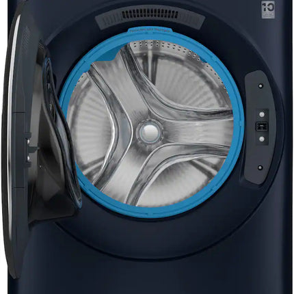 $649-$699 PICKUP! GE Profile - 5.3 Cu. Ft. High-Efficiency Stackable Smart Front Load Washer with Steam and UltraFresh Vent System+ With OdorBlock - Sapphire Blue