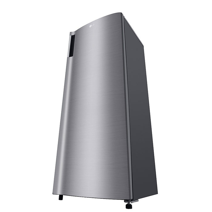 LG 6 cu. ft. Single-Door Refrigerator with Inverter Compressor and Pocket Handle in Sleek Platinum Silver
