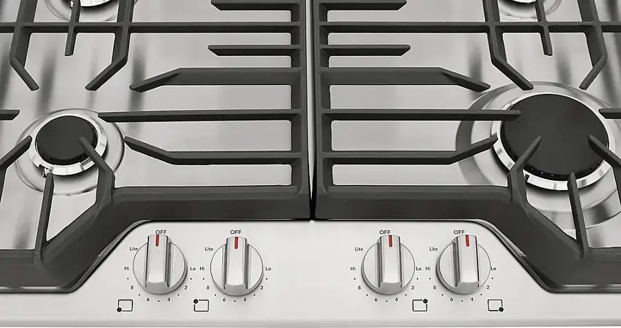 Frigidaire 30" Gas Cooktop – 4-Burner Sealed with SpillSafe & Continuous Grates