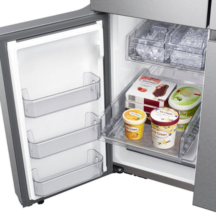 Samsung 23 cu. ft. Counter Depth 4-Door French Door Refrigerator with Beverage Center in Stainless Steel