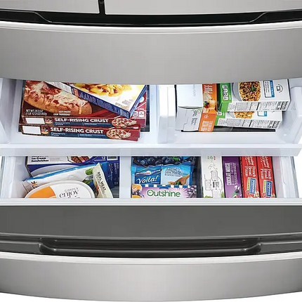 Frigidaire - Gallery 21.5 Cu. Ft. 4-Door French Door Counter-Depth Refrigerator - Smudge Proof Stainless Steel