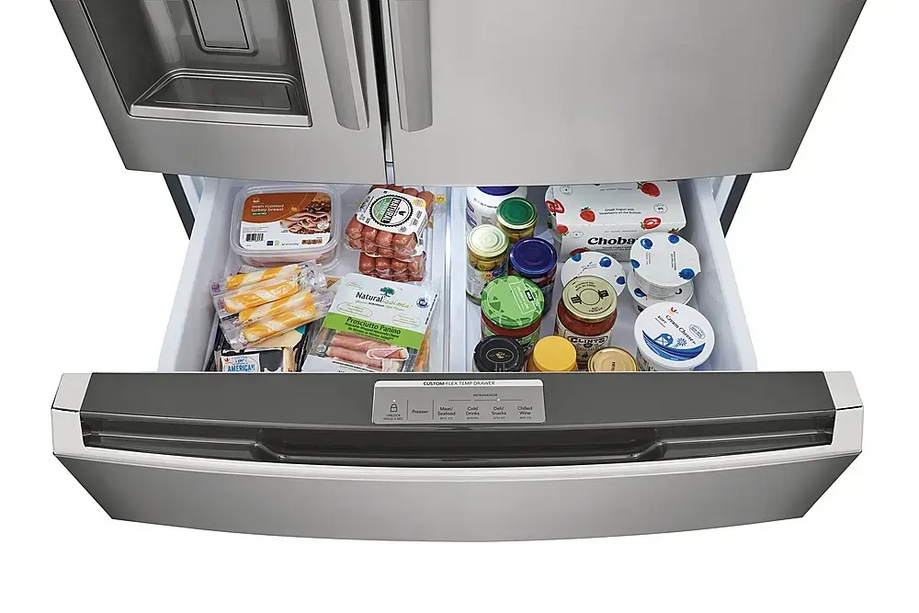 Frigidaire - Gallery 21.5 Cu. Ft. 4-Door French Door Counter-Depth Refrigerator - Smudge Proof Stainless Steel