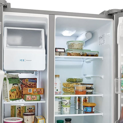 $649 PICKUP! Frigidaire 36 in. 25.6 cu. ft. Side by Side Refrigerator