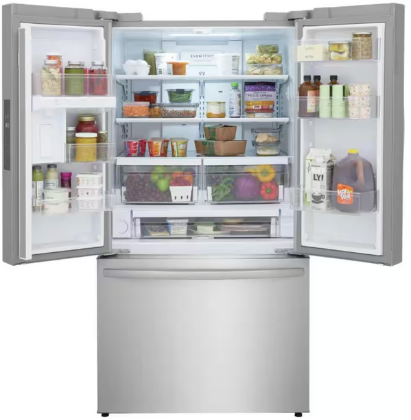 $949 Pickup! Frigidaire 36" 28.8 Cu. Ft. French Door Refrigerator with Internal Water Dispenser – Smudge-Proof Stainless Steel